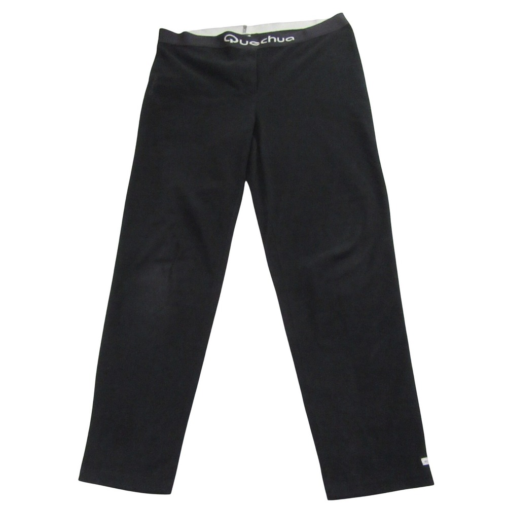 Quechua Mens Baselayer Pants M Black Baselayer Fleece Pull On Polyester